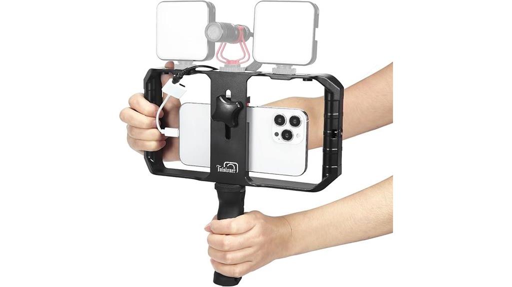 smartphone video stabilizer grip