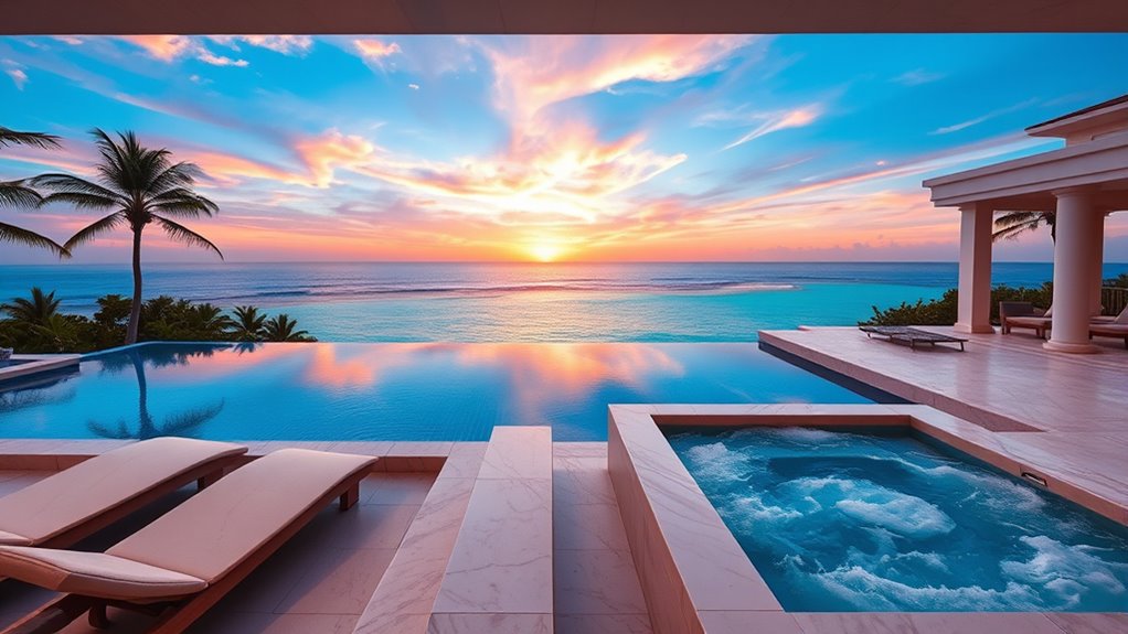 spa and infinity pool integration