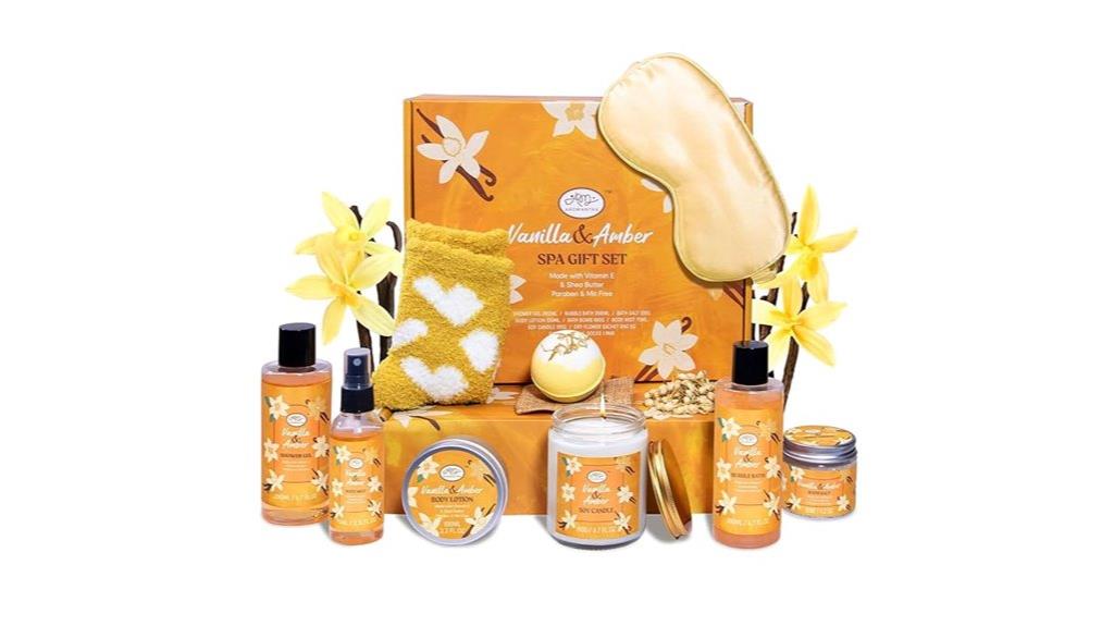 spa bath gift set