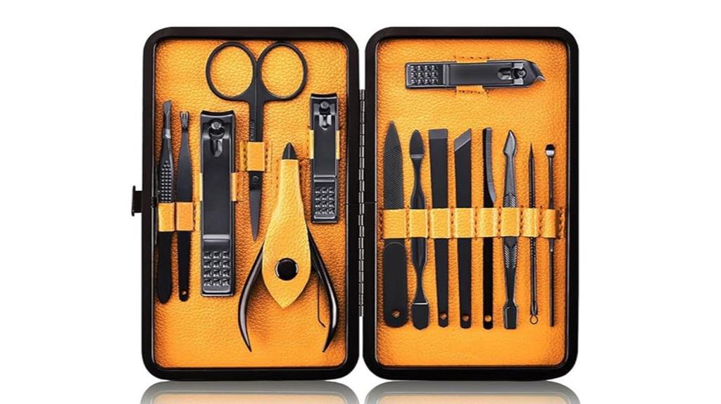 stainless steel grooming kit