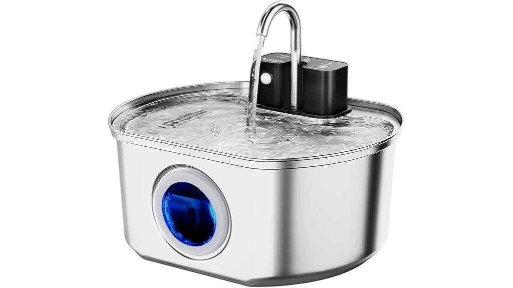 stainless steel wireless fountain