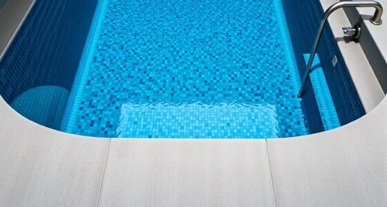 stylish small pool finishes