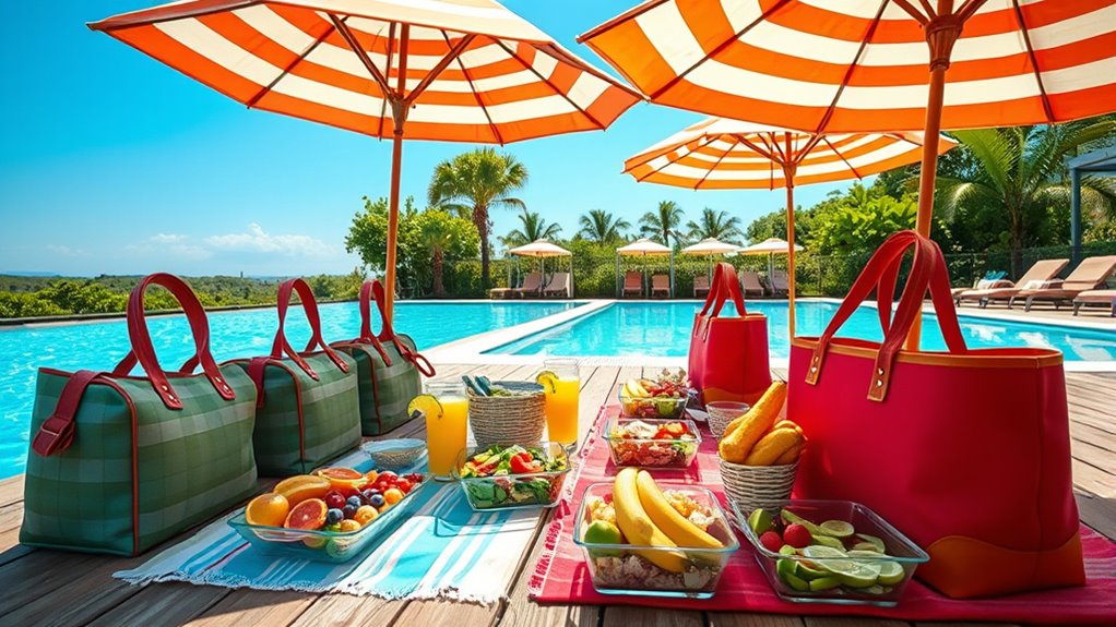 sun safe hydrated outdoor feast