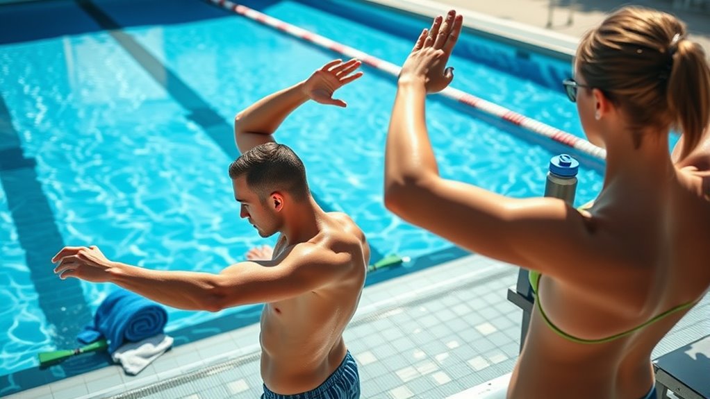 swim warm up and cool down