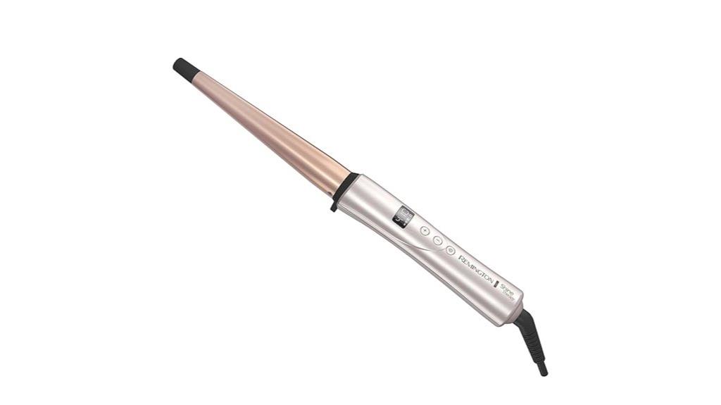 tapered curling wand with argain oil keratin