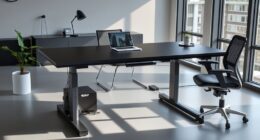 top adjustable desks with storage