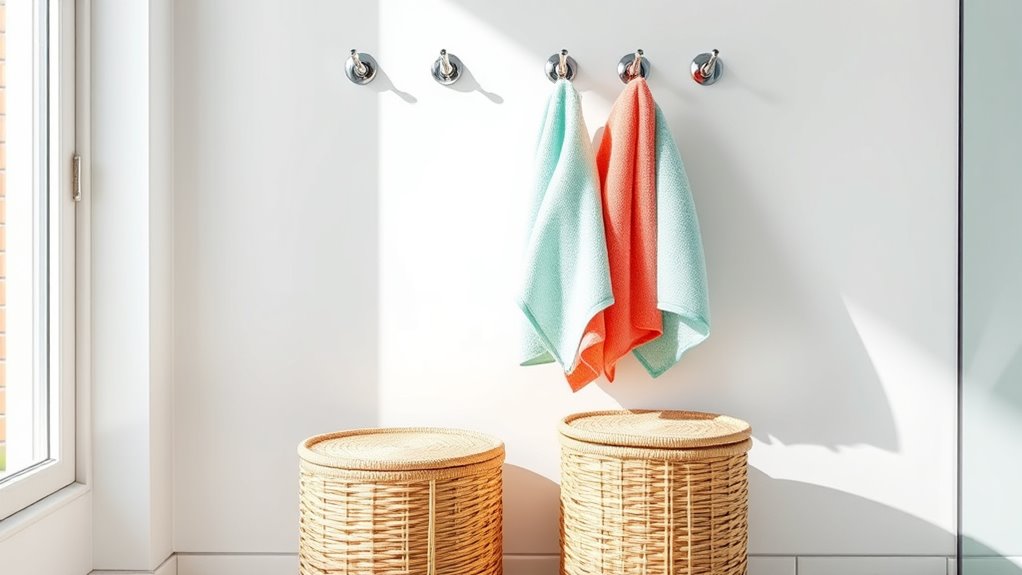 towel storage and hygiene