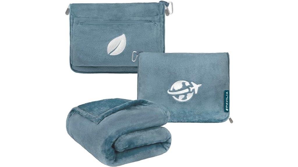 travel blanket with arm holes