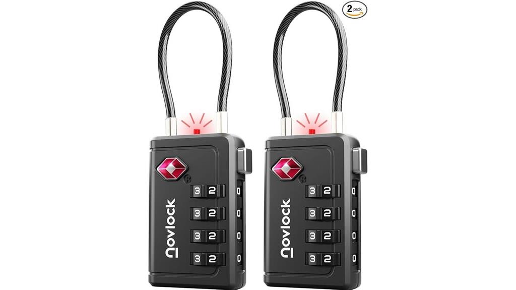 tsa approved luggage locks