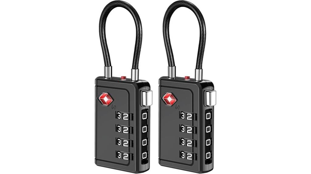 tsa approved luggage locks