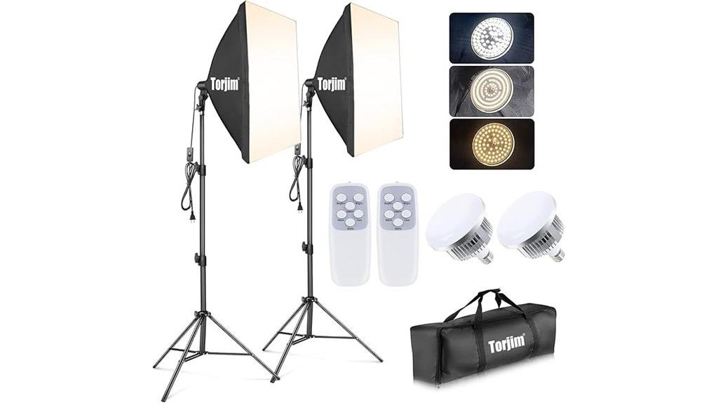two professional soft boxes