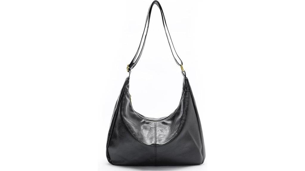 vegan leather hobo bag