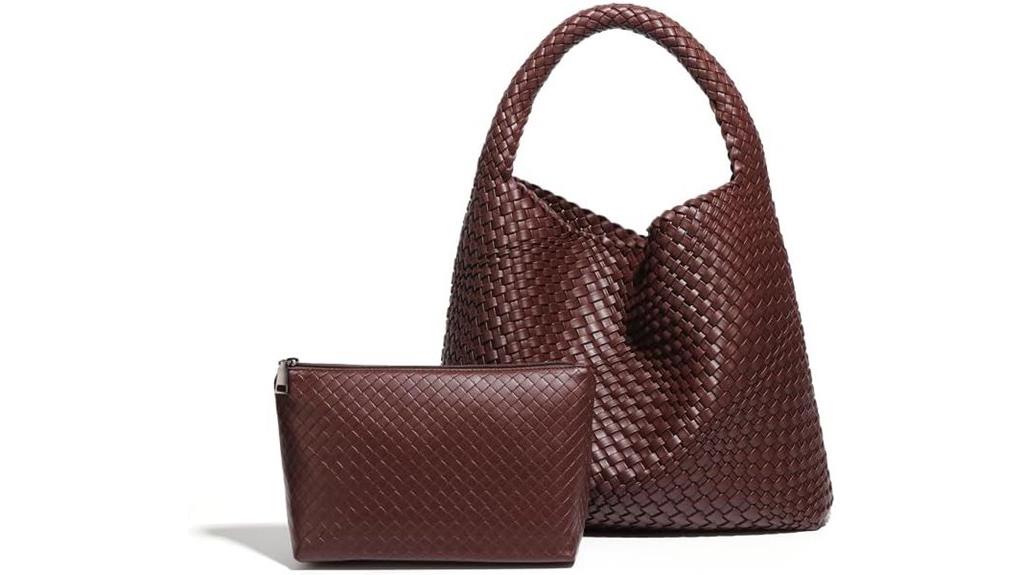vegan woven tote bag