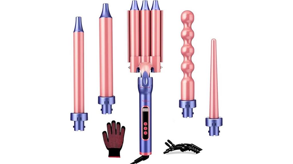 versatile curling wand set