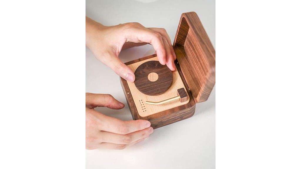 vintage vinyl music box