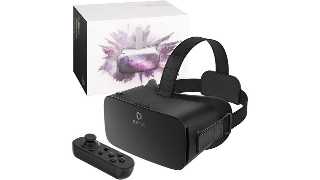 vr headset with controller