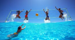 water volleyball setup guidelines