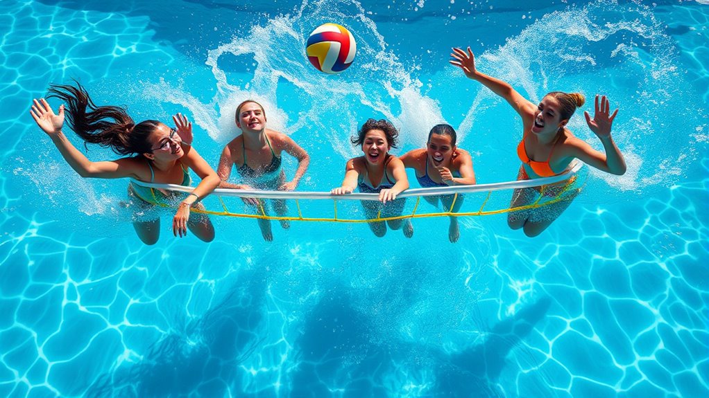 water volleyball setup instructions