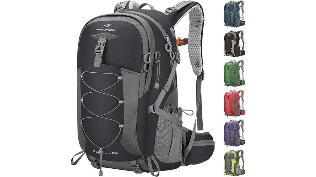 waterproof hiking daypack with rain cover