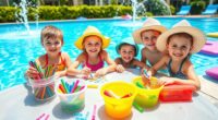 waterproof poolside craft activities
