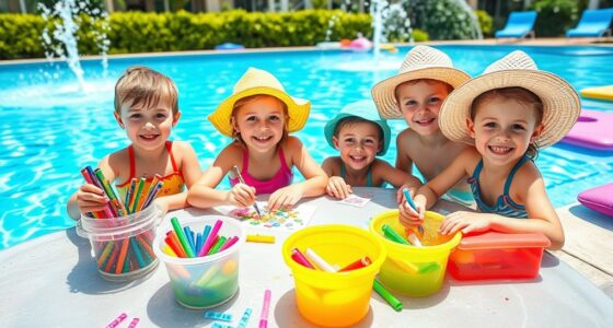 waterproof poolside craft activities