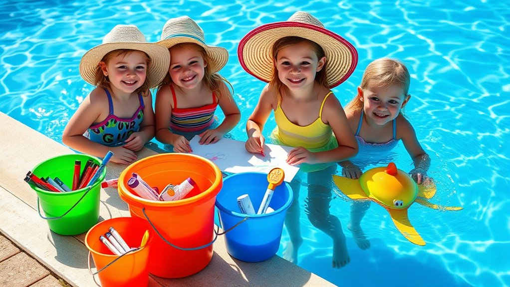 waterproof poolside craft ideas