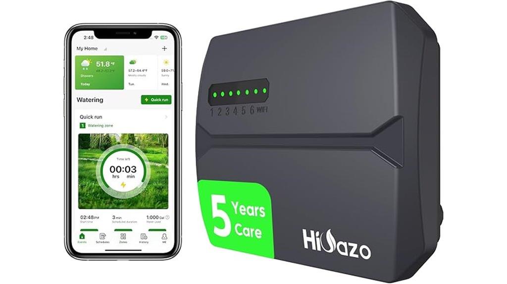 wifi enabled multi zone sprinkler system