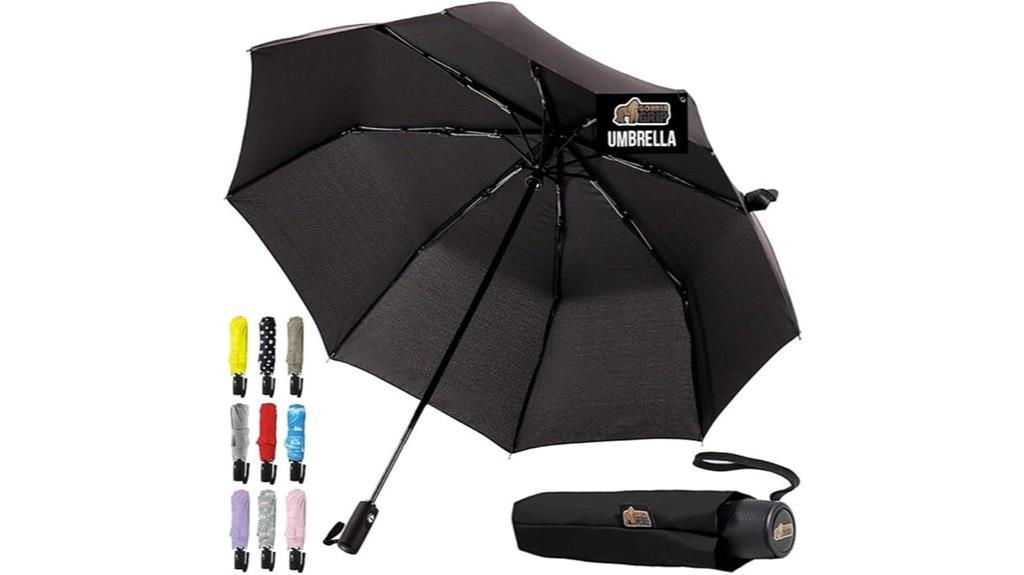 windproof compact travel umbrella