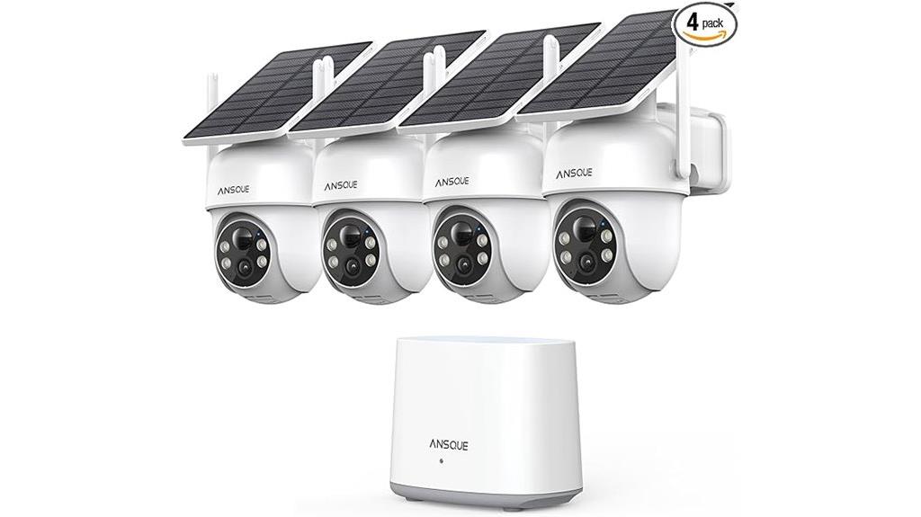 wireless 4 camera solar kit