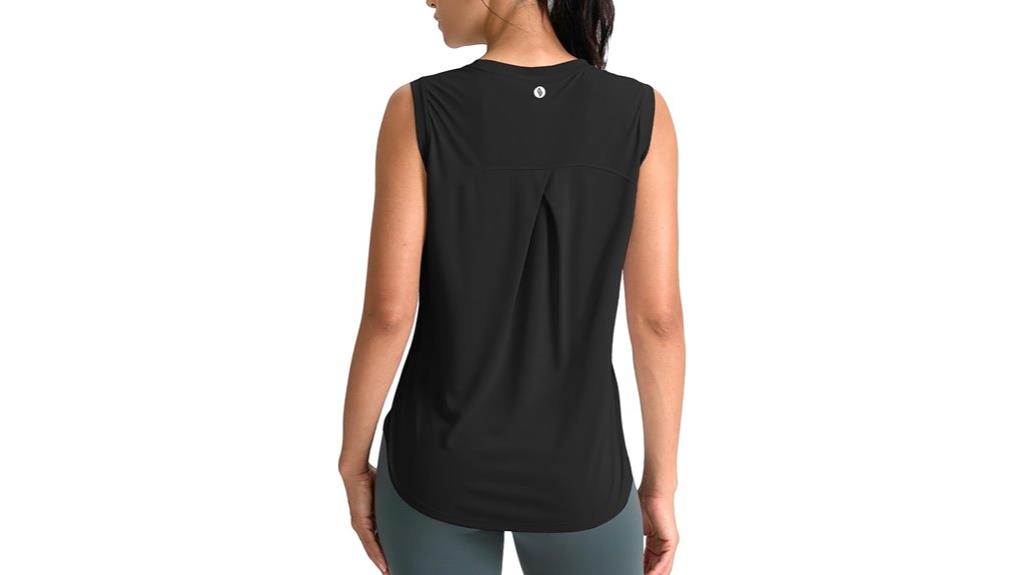 women s sleeveless athletic tops