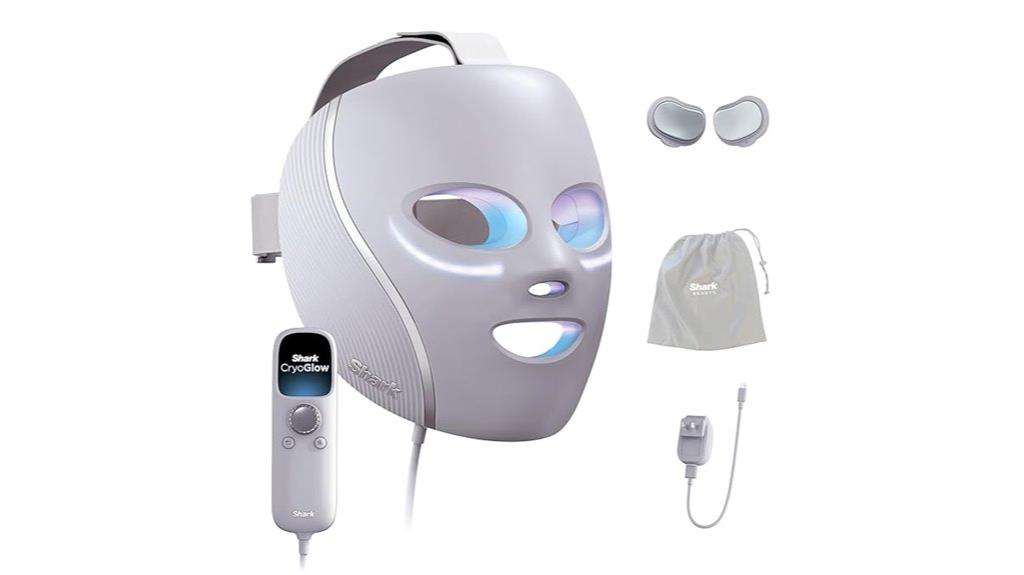 led face mask with cooling