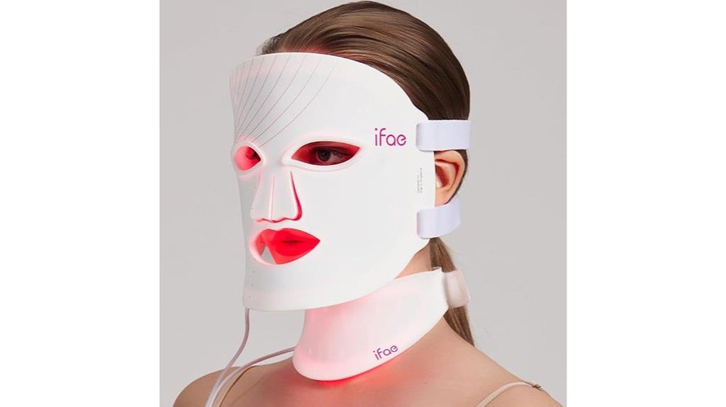 multicolored led facial mask
