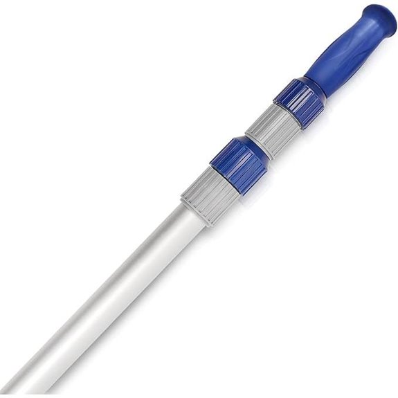 15 ft telescopic aluminum pole