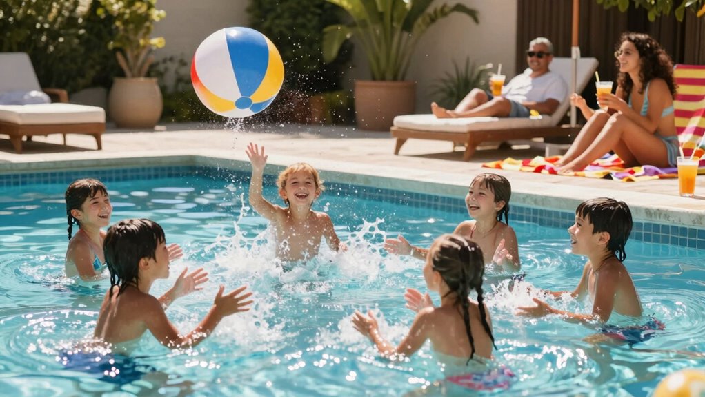 active fun by the pool