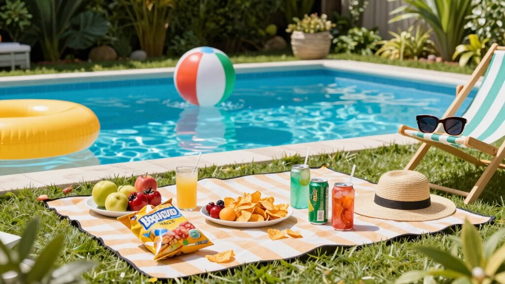 backyard pool day essentials