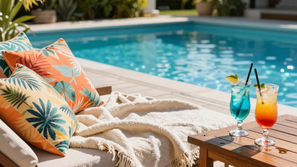 chill poolside date vibes