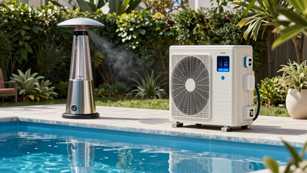 comparing pool heating options