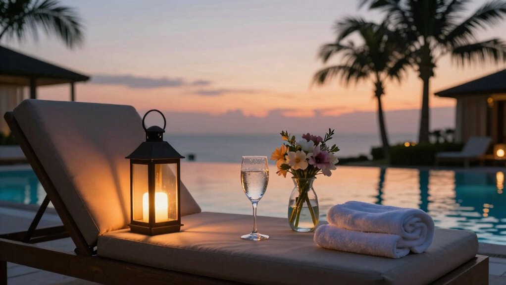 cozy poolside evening essentials