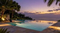 dramatic small infinity pool