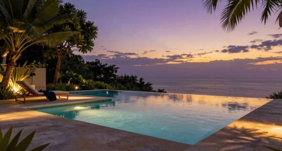 dramatic small infinity pool
