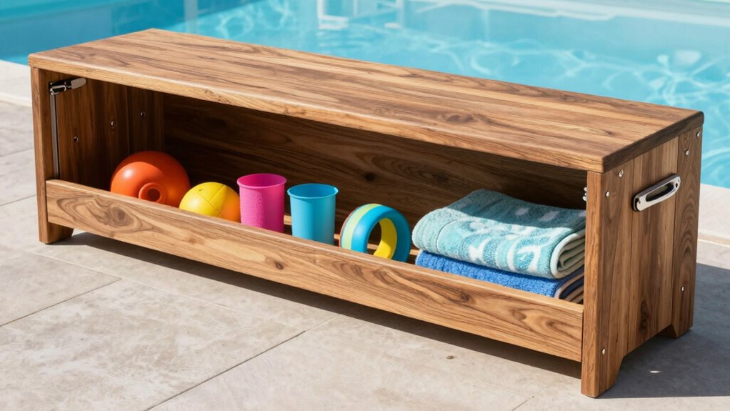 durable weather resistant pool storage