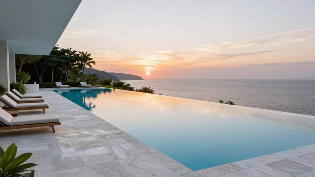 elegant infinity pool oasis
