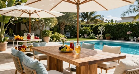 enhance poolside dining comfort