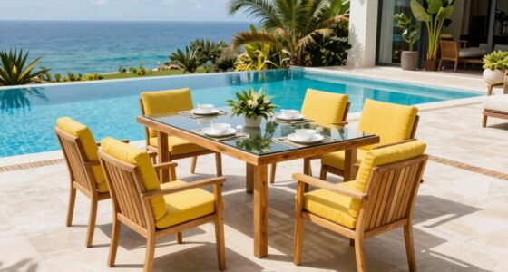 enhance poolside outdoor dining