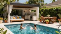 family friendly poolside design