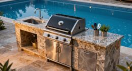 functional outdoor cooking space