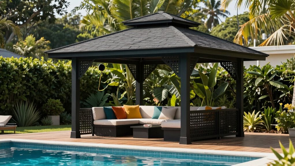 hardtop gazebo weather resistant durability