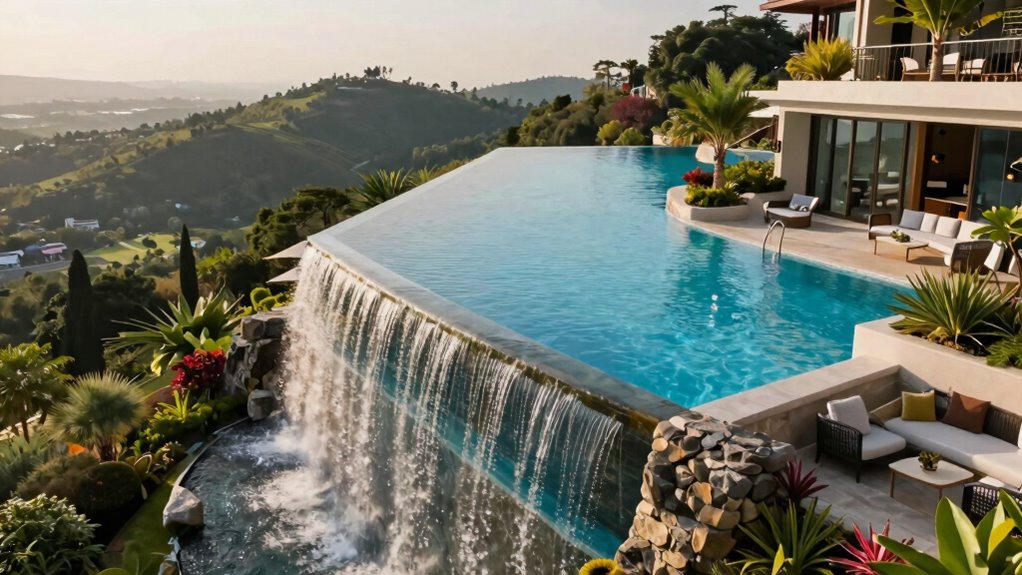 hillside infinity pool design