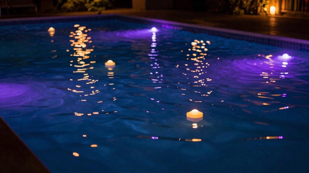 illuminated floating pool lights