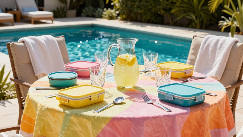 low mess poolside lunch strategies